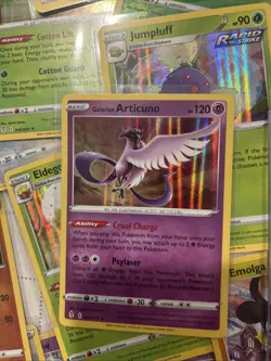 Lot of 35 Holo and Reverse Holo Pokemon Cards Including VAPOREON VMAX - Image 3