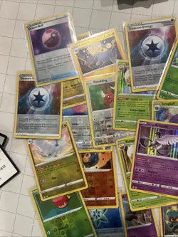 Lot of 35 Holo and Reverse Holo Pokemon Cards Including VAPOREON VMAX - Image 4