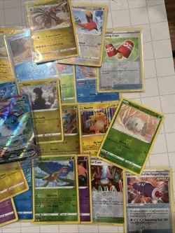 Lot of 35 Holo and Reverse Holo Pokemon Cards Including VAPOREON VMAX - Image 5