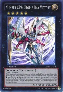 Number C39: Utopia Ray Victory JOTL-EN048 Super Rare 1st Edition Yugioh HP - Image 1