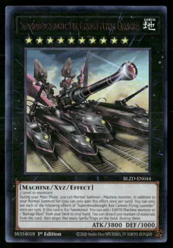 Superdreadnought Rail Cannon Flying Launcher BLZD-EN044 Yu-Gi-Oh 1st Edition NM - Image 1