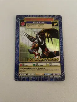 ST-84 WarGreymon HOLO Digimon Digi-Battle Card Street Starter Foil LP 2001 - Image 1