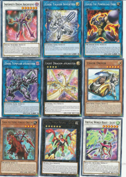 LOT OF 9 X YUGIOH CARDS ALL MP21 AND 1ST EDITION (25-A) - Image 1