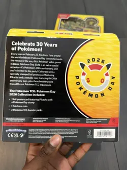 Pokemon TCG - Pokemon Day 2026 Collection - Pikachu Promo - 30th Anniversary ✔ - Image 3