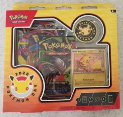 Pokemon TCG: Pokemon Day 2026 30th Anniversary Collection Box Pikachu With Swirl - Image 1