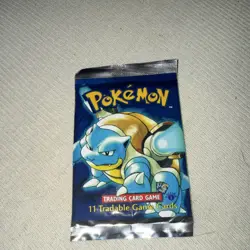 Pokemon TCG Base Set Blastoise Booster Pack - 11 Cards WOTC English - Image 1