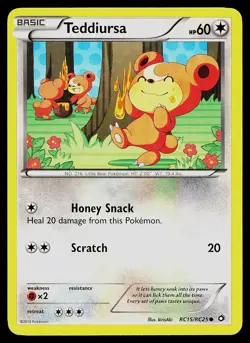 Pokemon Card - Teddiursa Legendary Treasures: Radiant Collection RC15/RC25 Holo - Image 1