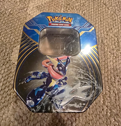 2014 Pokemon Greninja Metal Storage Tin Case (EMPTY, NO CARDS) - Image 1