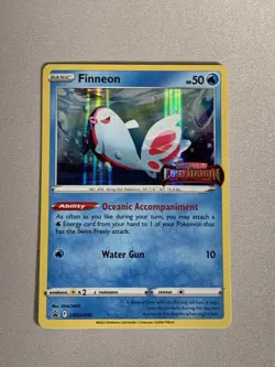 Pokemon Finneon SWSH240 Near Mint NM Stamped Prerelease Promo Lost Origin Card - Image 1