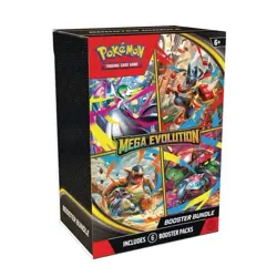 Pokemon TCG Mega Evolution Booster Bundle Factory Sealed 6 Packs Random Cards - Image 1
