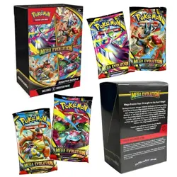 Pokemon TCG Mega Evolution Booster Bundle Factory Sealed 6 Packs Random Cards - Image 2