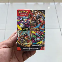 Pokemon TCG Mega Evolution Booster Bundle Factory Sealed 6 Packs Random Cards - Image 3