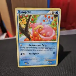 Slowpoke Pokemon TCG HGSS Undaunted Common Card #66/90 - Image 1