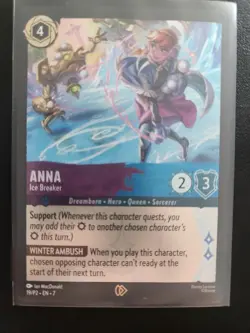 Lorcana - Anna Ice Breaker 19/P2 Disney GenCon Event Exclusive Promo Card MINT - Image 1