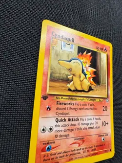 Pokemon Card - Cyndaquil Neo Genesis 57/111 Common 1st Edition - Image 3