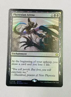 Phyrexian Arena (FDN Promo) Foundations Foil NM #728 MTG - Image 1
