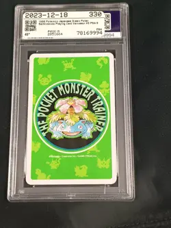 1996 Pokemon Green Version Playing Cards Venusaur 4 OF DIAMONDS #003 PSA 9 - Image 5