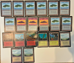 1993 Magic the Gathering Mtg - Basic Land Lot - Beta - 20x - Image 1