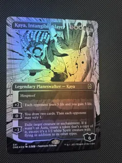 Kaya, Intangible Slayer (Borderless) 341 Phyrexia: All Will Be One MTG Foil NM - Image 1