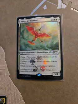 MTG NM 1x Promo Aang, Air Nomad -001- Foil Avatar: The Last Airbender: Eternal - Image 1