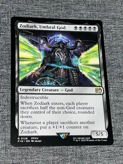 R 0128 Zodiark, Umbral God NM Rare FFXIV Final Fantasy MTG Card FIN Black God - Image 1