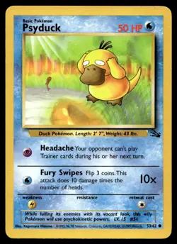 NM Psyduck [Fossil 53/62] Unlimited Common Pokemon TCG - Image 1