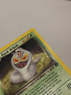 Team Rocket Dark Arbok Holo 2/82 Rare WOTC Pokemon Card TCG Original LP/MP - Image 5
