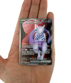 Pokemon TCG Team Rocket’s Mewtwo ex 213/182 Destined Rivals Ultra Rare Card - Image 2