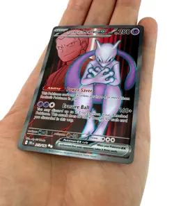 Pokemon TCG Team Rocket’s Mewtwo ex 213/182 Destined Rivals Ultra Rare Card - Image 3