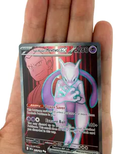 Pokemon TCG Team Rocket’s Mewtwo ex 213/182 Destined Rivals Ultra Rare Card - Image 4