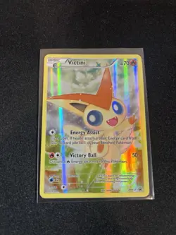 Pokemon TCG Victini XY117 XY Black Star Promo Holo Rare MP Condition - Image 1