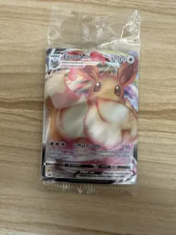 Pokemon Cards Eevee VMAX Sealed Shining Fates Holo Promo with Bonus Gift - Image 1