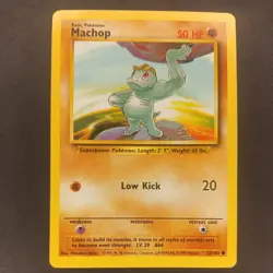 Machop 52/102 gen 1 Base Set 1999 WOTC - pokemon card - Image 1