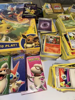 MASSIVE LOT OF POKEMON.2,100 Cards, Trick & Trade Packs, Unopened Battle Academy - Image 3