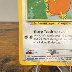 Pokemon TCG Southern Islands Raticate Card 6/18 - Image 5
