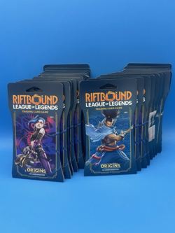LOT OF 30: Riftbound League of Legends Trading Card Game Origins Sleeved Booster - Image 1