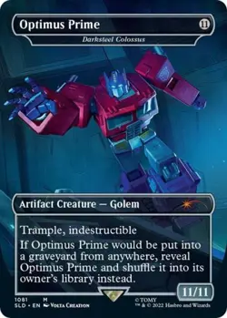 Optimus Prime - Darksteel Colossus -Foil Near Mint MTG Secret Lair - Image 1
