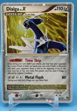 Pokemon TCG Dialga LV.X Card 105/106 Great Encounters Diamond and Pearl - Image 1