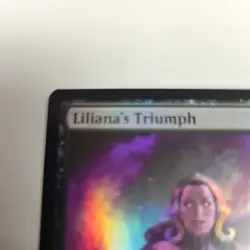 MTG Magic The Gathering War of Sparks Open House Promo Foil 98 Liliana's Triumph - Image 3