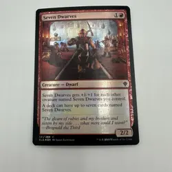 Seven Dwarves Throne of Eldraine Foil NM MTG Magic the Gathering - Image 1