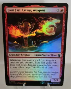 Iron Fist, Living Weapon MTG Marvel Super Heroes Foil - Image 1