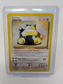 Pokemon TCG SNORLAX Card 27/64 Jungle, Regular Rare, Vintage, 1999 - Image 1