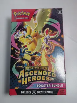 Pokemon TCG Mega Evolution Ascended Heroes Booster Bundle - 6 Booster Packs - Image 1