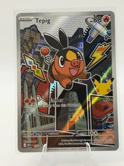 Pokemon Tepig Mega Black Star Promos 50 Holofoil First Partner Series 2 NM 050 - Image 1
