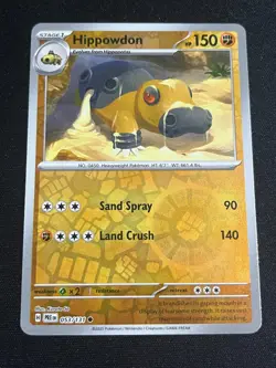 Hippowdon 053/131 Sv: Prismatic Evolutions Reverse Holo Foil Pokemon NM - Image 1