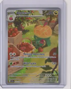 Appletun 211/191 SSP Illustration Rare Pokemon Holo NM/M 2024 - Image 1