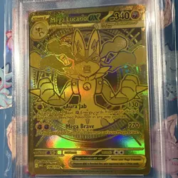 The Pokemon Company Mega Lucario EX 188/132 ME01 Mega Hyper Rare Holo PSA 10 - Image 3