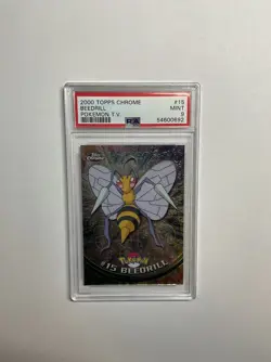 2000 Topps Chrome Pokemon T.V. Beedrill Holo #15 – PSA 9 - Image 1