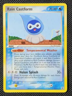NM Rain Castform Non-Holo #26 Delta Species Pokemon TCG - Image 1