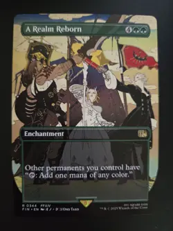 A Realm Reborn NM BORDERLESS Final Fantasy MTG FREE SHIPPING - Image 1